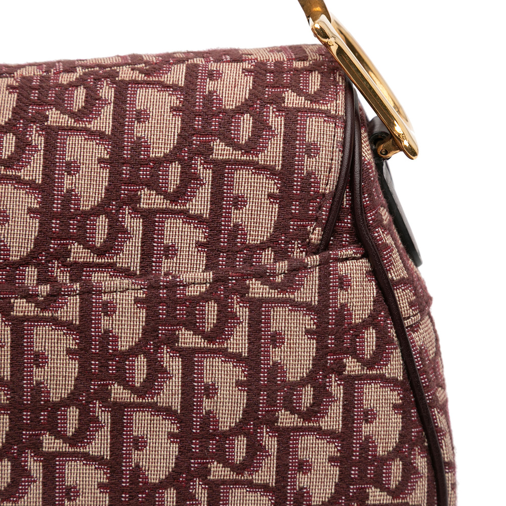 Pre-Loved Dior Oblique Canvas Saddle Bag - Picture 8 of 11